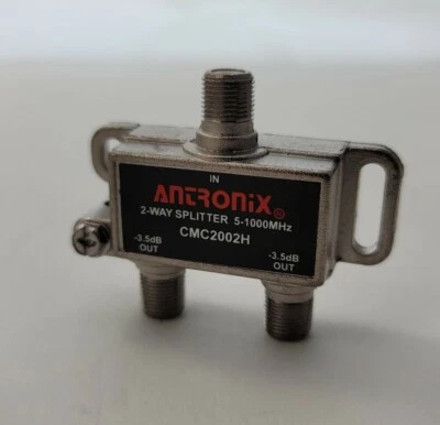 Antronix CMC2002HA Cable TV Splitter Coaxial RG6 Coax Splitter 2 Way Output - Image 1 of 4