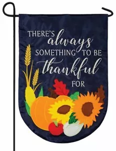 Something to be Thankful for Double Applique Garden Flag - Picture 1 of 1