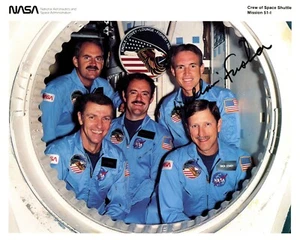 Foto firmada por el astronauta del transbordador William Fisher - Imagen 1 de 1