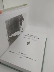 A Century of Philadelphia Cricket John A. Lester Hardcover Univ Penn Press Sport - Picture 1 of 5