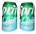 NEW! Sprite Chill LIMITED  CHERRY LIME. 2x12oz SINGLE CANS w/FREE SHIP! BB 12/24