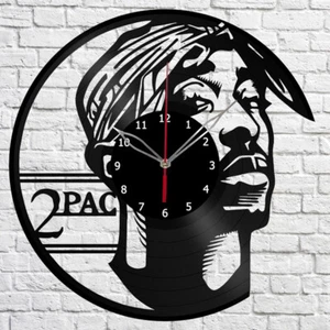 Vinyl Clock 2Pac Logo Wall Clock Unique Art Vinyl Record Wall Clock 1001 - Picture 1 of 12