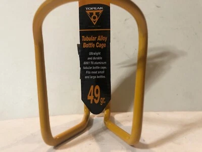 Topeak Water Bottle Alloy Cage Road Bike 49g Yellow - Image 1 of 4