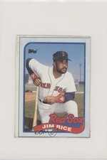 1989 Topps Wax Box Bottom Jim Rice #I HOF