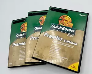 Intuit QuickBooks Premier 2004 For Windows: Set for 3 users = 3 Keys + 2 Discs - Picture 1 of 4
