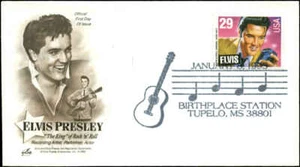 US FDC #2721 Red Brown Artcraft Severe #1C1 Cachet Tupelo, MS Elvis Presley - Picture 1 of 1