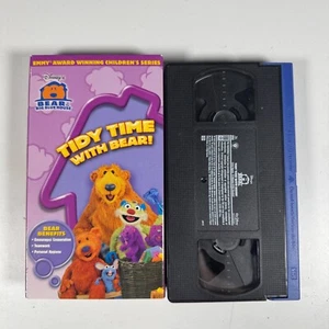 Bear in the Big Blue House VHS Tape Tidy Time With Bear Blue Lid Rare - Picture 1 of 2
