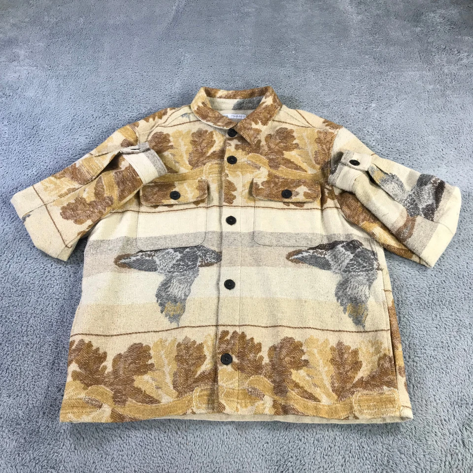 Zara Jacket Mens Extra Large Overshirt Shacket Lumberjack Duck Hunting Button Up - Image 1 of 4