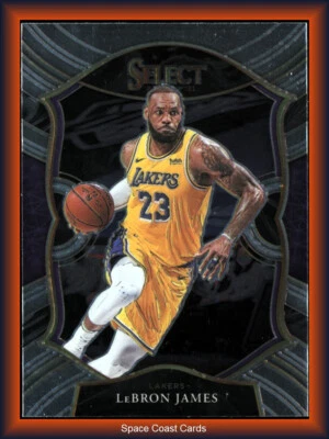 LeBron James 2020-21 Panini Select Concourse #23 Los Angeles Lakers - Image 1 of 2