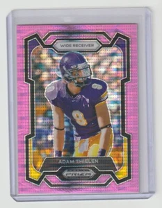 Tarjeta refractor/Panteras Panini Prizm Draft Picks Adam Thielen Pink Pulsar 2024 - Imagen 1 de 2