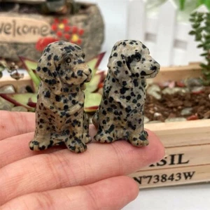 1 pieza escultura natural de mano de perro bálmata - Imagen 1 de 6