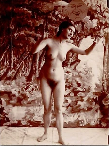 aa Henri Oltramare Francés Mujer Desnuda Completa Tamaño Mediano Foto 12x16 cm Antiguo 1900 - Imagen 1 de 2