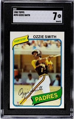 Tarjeta 1980 Topps Ozzie Smith #393 segundo año casi como nueva Padres Cardinals Salón de la fama Foto 1 de 2