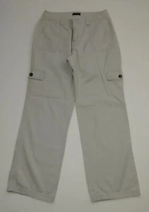 Pantalones Dockers Cargo Caqui tiro medio bolsillo beige plano para mujer 26 cintura 29 entrepierna - Imagen 1 de 11