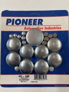 Pioneer PE-100 Chevy Small Block SBC Steel Core Plug Set 283-305-350 - Picture 1 of 1