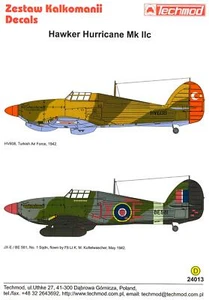 Techmod Aufkleber 1/24 HAWKER HURRICANE Mk.IIc British Fighter - Bild 1 von 4