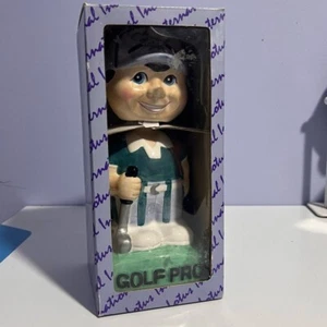 NIB  Golf Pro ceramic Bobblehead by Lotus International - Picture 1 of 2