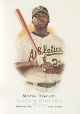 2006 Topps Allen & Ginter Baseball #203 Milton Bradley Oakland Athletics