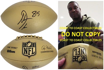 Antonio Gates Firmado Oro Fútbol Prueba Certificado de Autenticidad Autografiado San Diego Chargers Salón de la fama Foto 1 de 4