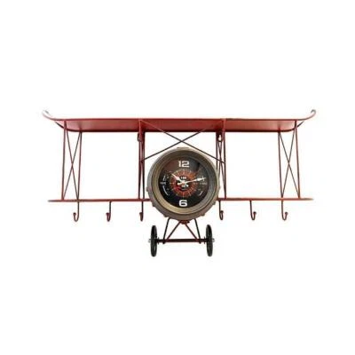 Barrel Shack- The Sahara - Handmade Metal Airplane Clock - NEW IN SEALED PACKAGE - Image 1 of 3