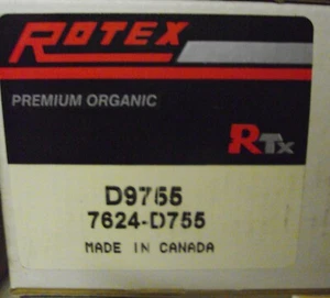 Juego de pastillas de freno de disco delanteras, orgánicas - Rotex D9755 - Imagen 1 de 1