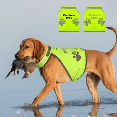 Personalized High Visibility Dog Vest Reflective Pet Jacket for Hunting Outdoor - Image 1 of 4