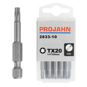 PROJAHN TX Langbit für TORX® -Schrauben 1/4" 50mm Bits ww. T10 T15 T20 T25 - T50