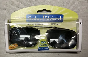 Solar Shield Polarized Clip On Sunglasses 58 Rec 19, Blocks 100% UVA/UVB - Picture 1 of 1