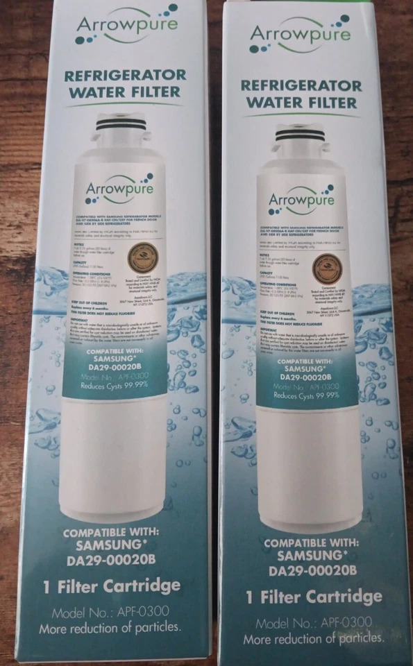 Samsung DA29-00020B Arrowpure Refrigerator Water Filters TWO PACK - Image 1 of 4