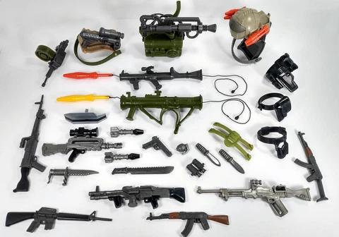 Vintage Coleco 1986 RAMBO Forces of Freedom Figure ACCESSORIES Lot! Cover