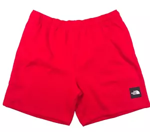 The North Face Never Stop TNF Red Fleece Jogger Sweat Shorts Mens Size XL - Picture 1 of 10