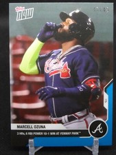 Parallel 47/49 Blue 2020 MLB Topps Now MARCELL OZUNA card #192 Atlanta Braves