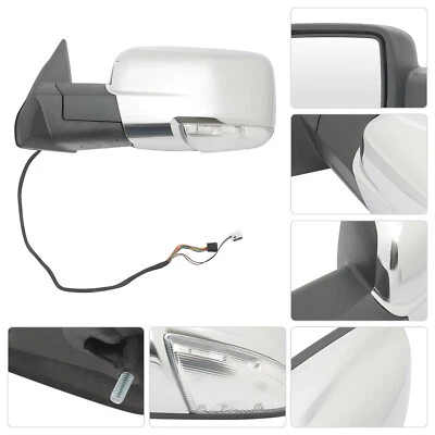 Espejo retrovisor delantero izquierdo del lado del conductor apto para Dodge Ram 1500 2013-2019 Foto 1 de 4