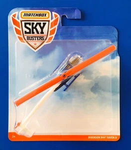 2019 Matchbox Sky Busters 2008 ROBINSON R44 RAVEN II GA HELICOPTER - new on card - Picture 1 of 7