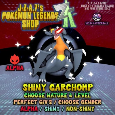 POKEMON LEGENDS ZA  ✨ GARCHOMP ✨ ALPHA/SHINY/NON-SHINY✨ 6IV/CUSTOM ✨ - Image 1 of 2
