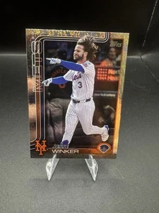 2025 Topps Series 2 #629 Jesse Winker Sand Glitter Mets - Picture 1 of 2