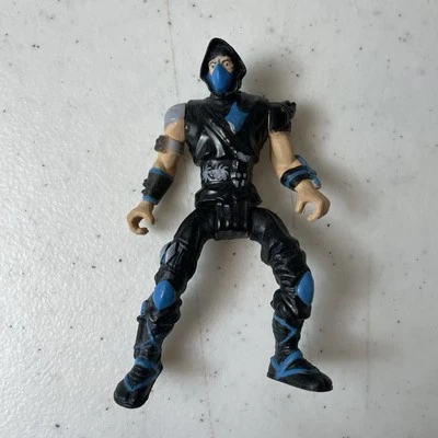 Mortal Kombat Action Figure Blue Black Unbranded 4” - GC - Image 1 of 4