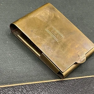 Vintage Brass Toned Napier Matchbook Note Case - Picture 1 of 4