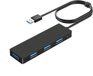 USB Hub 3.0 Splitter with 4.9Ft Extension Long Cable Cord, 4-Port Ultra-Slim Mul - Picture 1 of 1