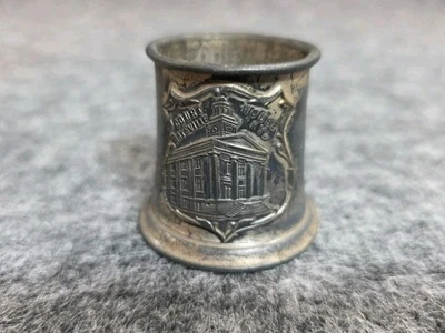 Barnesville Ohio Courthouse Rockford Cuádruple Plato Recuerdo Taza Palillo de Dientes Soporte Foto 1 de 4