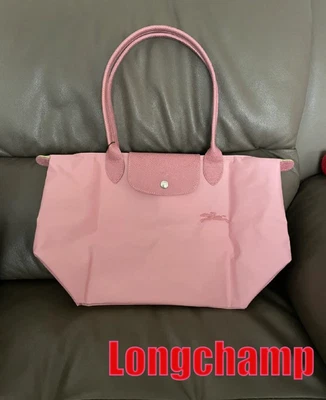 Longchamp Tote Bag, Medium Size, Shoulder Bag, Sakura Pink New From Japan