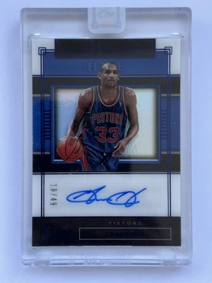 2019-20 Panini One And One Grant Hill 1st-Team Signatures Blue Auto /49 - Image 1 of 2