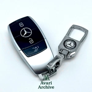 Mercedes-Benz AMG Key Fob Crest Keychain E-Class S-Class C-Class GLE GLC - Picture 1 of 4