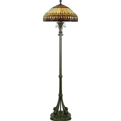 West End - 2 Light Floor Lamp Floor Lamp Quoizel Lighting TF9320BB - Image 1 of 2