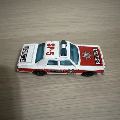 1979 MATCHBOX SUPERFAST Plymouth Gran Fury  SHERIFF CAR SP-5 MOPAR,  F1 - Image 1 of 4