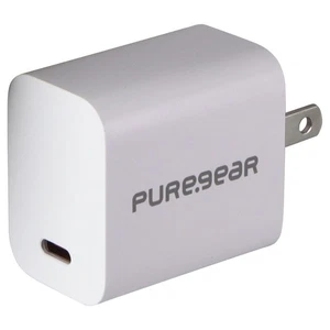 PureGear LightSpeed (20-Watt) USB-C Wall Charger Travel Adapter - White - Picture 1 of 4