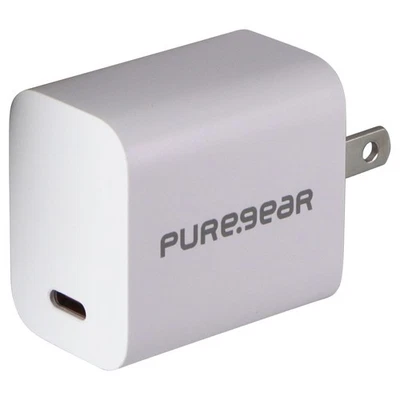 PureGear LightSpeed (20-Watt) USB-C Wall Charger Travel Adapter - White - Image 1 of 4