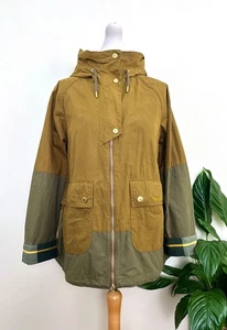 Chaqueta informal a prueba de ducha BARBOUR Camel Hayley UK 8 EU 34 EE. UU. 4 pequeña con capucha - Imagen 1 de 17