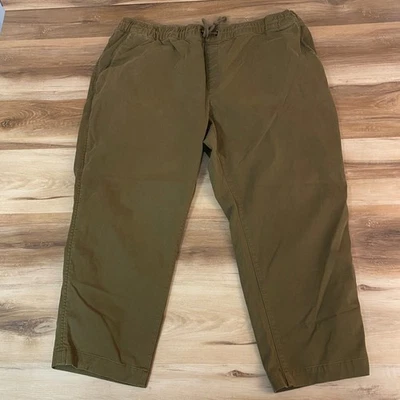 L.L. Pantalones Bean Dock Para Hombre XXXL 28 Verde Oliva Cómodo Elástico Cordón Foto 1 de 4