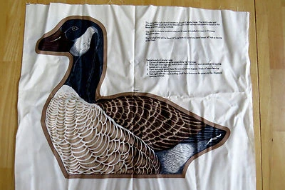  CANADA GOOSE PRINTED Fabric pillow  panel by DESIGN CRANSTON PRINT WORKS CO. - Image 1 of 2